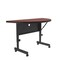 Correll Half Round Deluxe Adjustable Height Flip Top Training Table, High Pressure Laminate Top, Cherry FT2448HR-21 - alternate 4